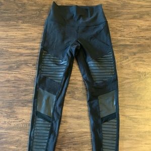Black Alo Moto Leggings